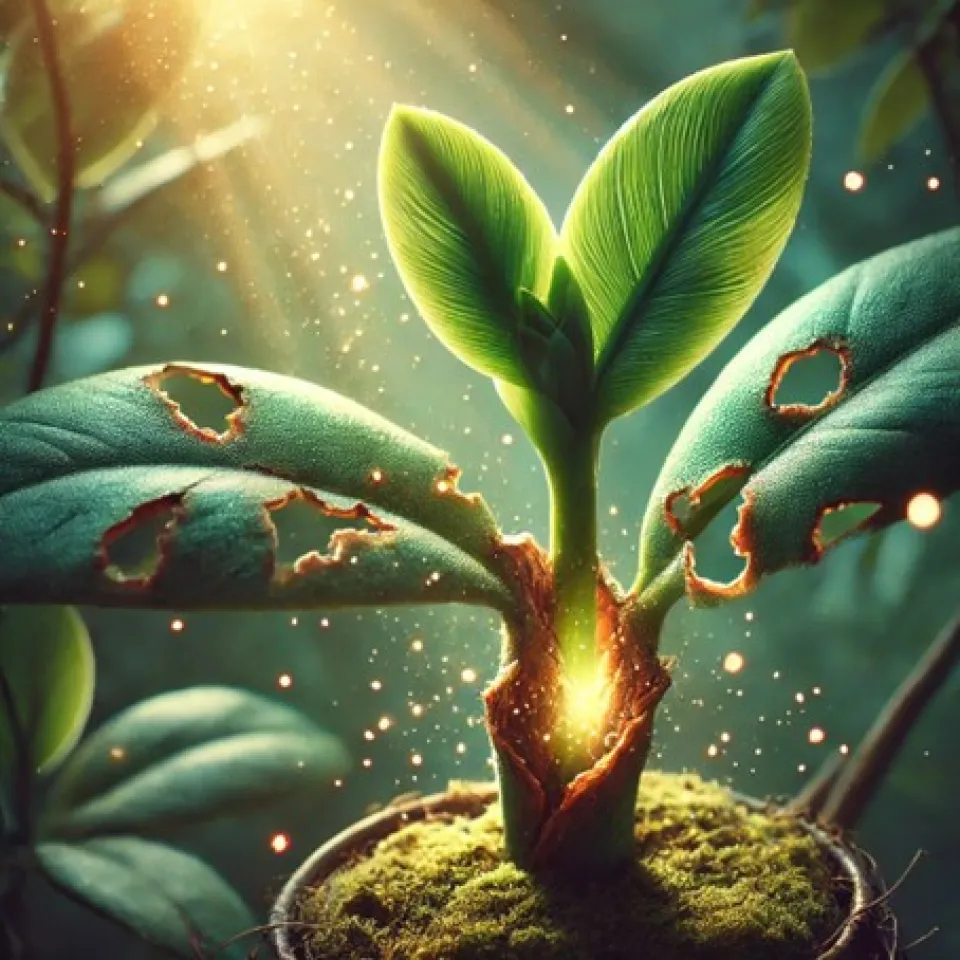 Wie Pflanzen ihre Wunden heilen