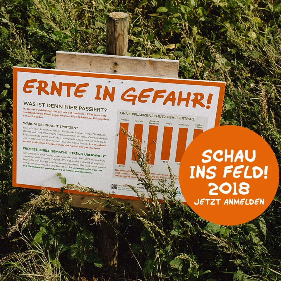 "Schau ins Feld!" 2018 - Jetzt anmelden, mitmachen, Augen öffnen